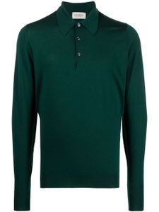 John Smedley polo Dorset en laine - Vert