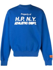 Heron Preston sweat en coton à slogan imprimé - Bleu