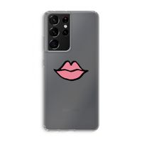 Kusje: Samsung Galaxy S21 Ultra Transparant Hoesje