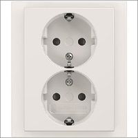 BJ Stopcontact dubbel inbouw ra studiowit 202 EUJRB-84