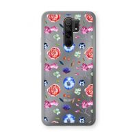 Bloemetjes: Xiaomi Redmi 9 Transparant Hoesje