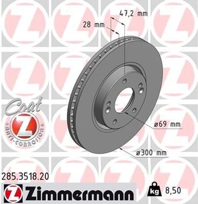 Remschijf Coat Z 285351820