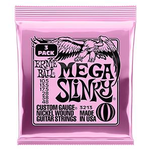 Ernie Ball 3213 Mega Slinky Nickel Wound 10,5-48 snaren voor elektrische gitaar (3 sets)