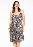 Yoek Spaghetti jurk | Bruin | Maat 46/48 Yoek Spaghetti jurk | Bruin | Maat 46/48