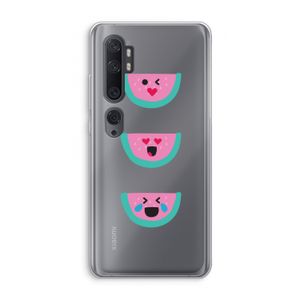Smiley watermeloen: Xiaomi Mi Note 10 Transparant Hoesje