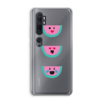 Smiley watermeloen: Xiaomi Mi Note 10 Transparant Hoesje