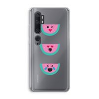Smiley watermeloen: Xiaomi Mi Note 10 Transparant Hoesje