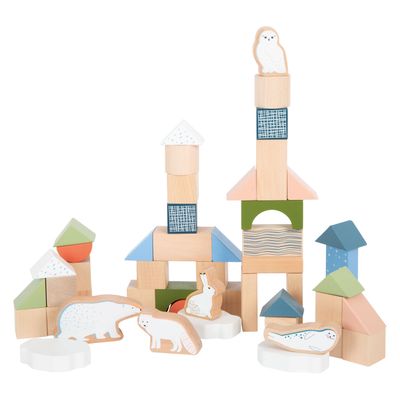 Small Foot houten bouwblokken arctic, 20dlg.