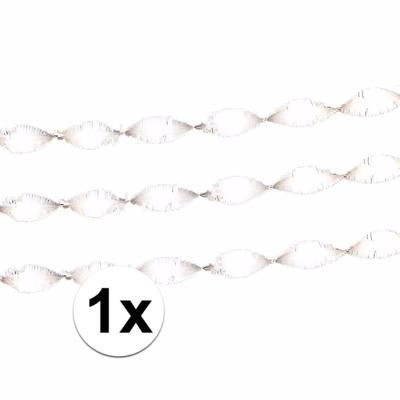 1x crepe papier slingers/guirlande - 6 meter - multi-kleur