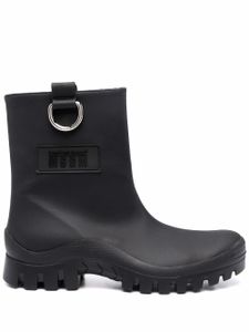 MSGM bottines à bout rond - Noir