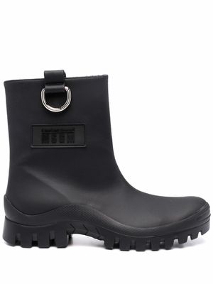 MSGM bottines à bout rond - Noir