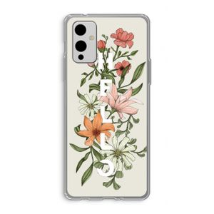 Hello bloemen: OnePlus 9 Transparant Hoesje