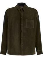 Marni chemise à empiècement contrastant - Vert