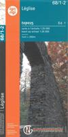 Topografische kaart - Wandelkaart 68/1-2 Topo25 Leglise | NGI - Nationaal Geografisch Instituut
