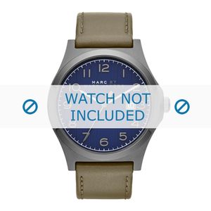 Horlogeband Marc by Marc Jacobs MBM5046 Leder Olijfgroen 22mm