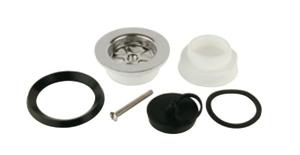Kirchhoff Kunststof aftapkraan, 1 1/2"ET x 85 mm, ventielbeker met ventielplug 45,5 mm - 988051148