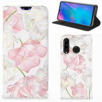 Huawei P30 Lite New Edition Smart Cover Lovely Flowers