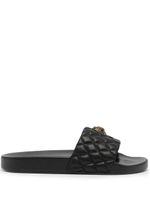 Kurt Geiger London sandales Meena Eagle matelassées - Noir