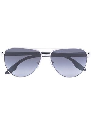 Prada Eyewear lunettes de soleil à verres teintés - Argent