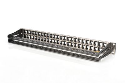 Digitus DN-91424 48 poorten Netwerkpatchpaneel 483 mm (19) 1 HE Zwart Niet ingericht