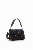 Kleine handtas met letters - BLACK - U