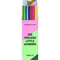 Transparant papier folia 70x100cm 42gr ass kleuren | 100 stuks