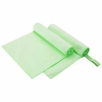 VidaXL Sporthanddoeken 2 pcs groen 100 x 50 cm polyester en polyamide
