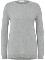 Trui 100% kasjmier ronde hals Van Peter Hahn Cashmere grijs