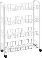 Metaltex badkamer-/keukentrolley snello 84x56cm staal wit