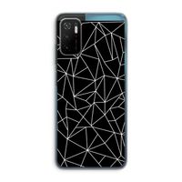 Geometrische lijnen wit: Xiaomi Poco M3 Pro 5G Transparant Hoesje