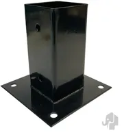 Paalhouder met voetl 7x7)