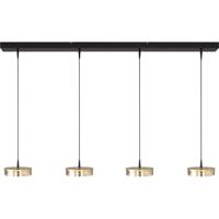 Masterlight 4-lichts hanglampImperia 130cm zwart met goud - 2041-05-02-02-130-4