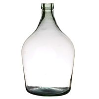 Transparante luxe stijlvolle flessen vaas/vazen van glas B25 x H39 cm