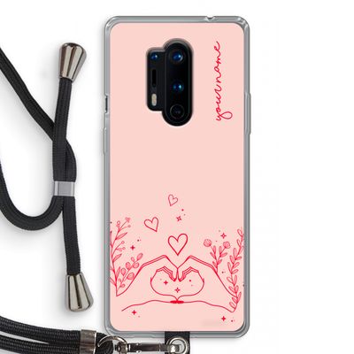 Love is in the air: OnePlus 8 Pro Transparant Hoesje met koord
