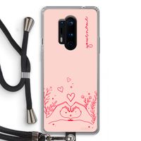 Love is in the air: OnePlus 8 Pro Transparant Hoesje met koord