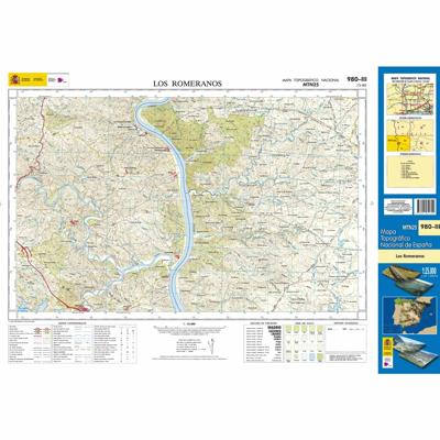 Topografische kaart 980-III Los Romeranos | CNIG - Instituto Geográfico Nacional1