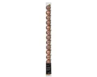 Decoris kerstballen set plastic 3cm rose 14st