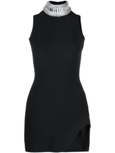 David Koma crystal-embellished racerback minidress - Noir