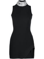 David Koma crystal-embellished racerback minidress - Noir - thumbnail