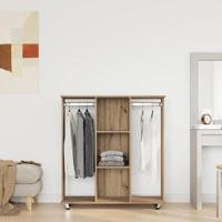 Kledingkast met plank artisanaal eikenkleurig 102 x 38 x 110 cm