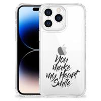 Apple iPhone 14 Pro Max Telefoonhoesje met tekst Heart Smile Apple iPhone 14 Pro Max Telefoonhoesje met tekst Heart Smile
