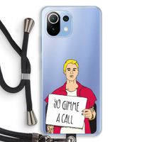 Gimme a call: Xiaomi Mi 11 Lite Transparant Hoesje met koord