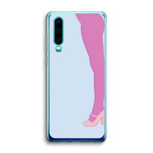 Pink panty: Huawei P30 Transparant Hoesje