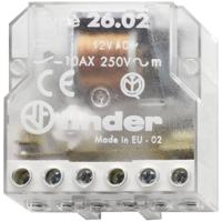 Finder 26.02.8.012.0000 Stroomstootschakelaar Inbouw 2x NO 12 V/AC 10 A 2500 VA 1 stuk(s)