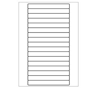 A4 etiketten 147 x 16,9 mm wit 100 vel Sorex