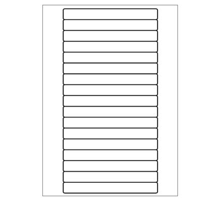 A4 etiketten 147 x 16,9 mm wit 100 vel Sorex