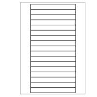 A4 etiketten 147 x 16,9 mm wit 100 vel Sorex