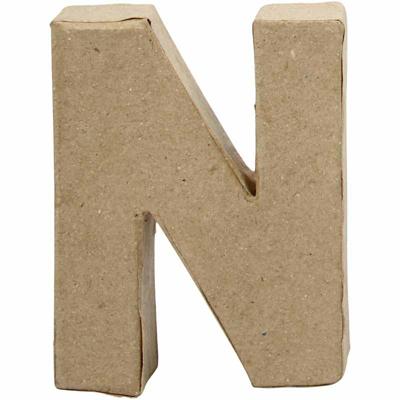 Creativ Company Letter, n, h: 10 cm, b: 7,8 cm, dikte 2 cm, 1 stuk