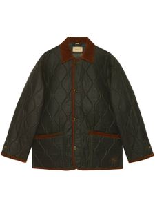 Gucci veste matelassée en laine - Vert