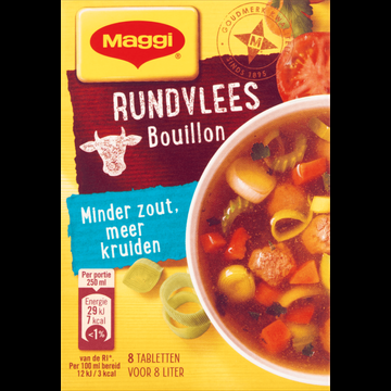 Maggi Rundvlees Bouillon Minder Zout Meer Kruiden 72 g bij Jumbo